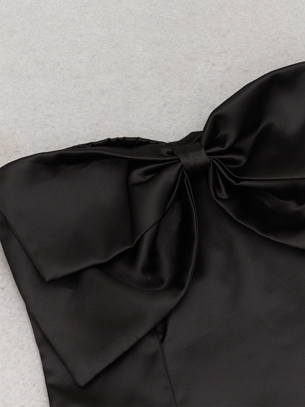 Black Bow Dress Mini Length