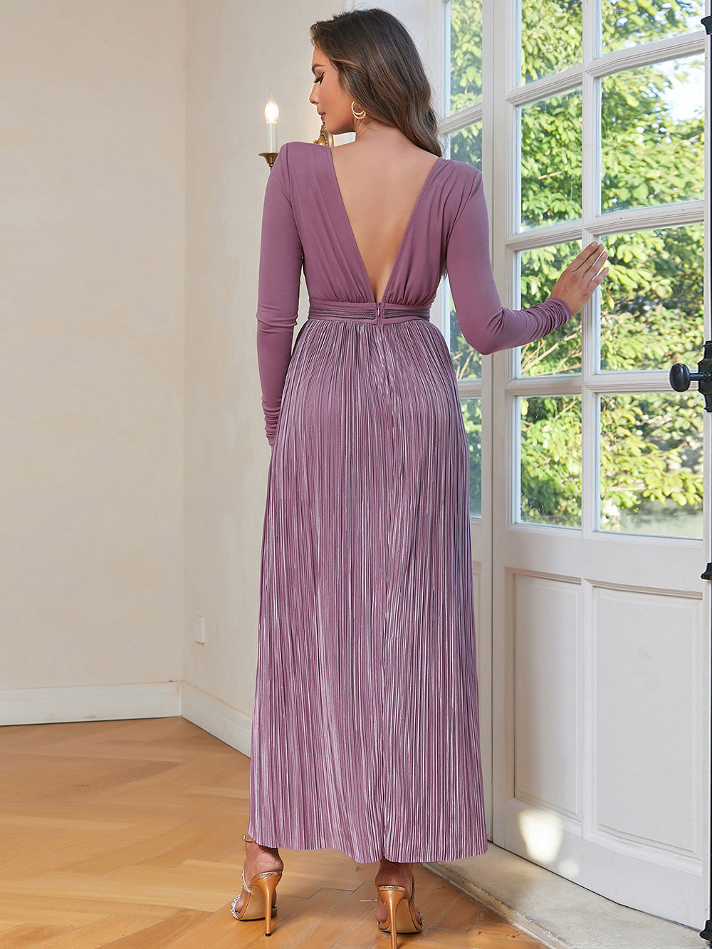 Purple Bodycon Dress HB100121