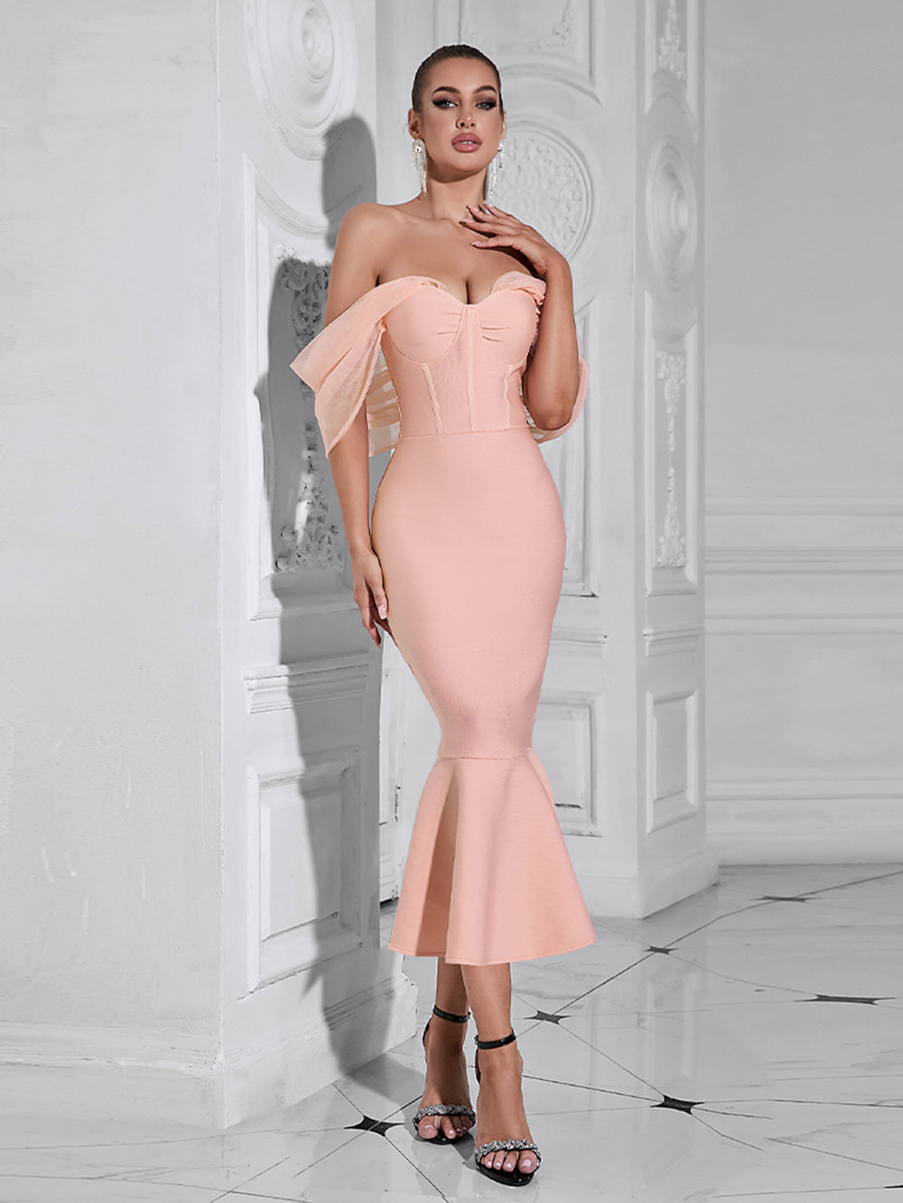 Pink Bandage Dress HB100272