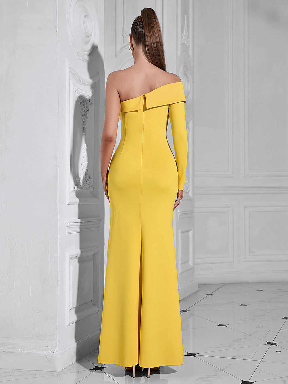 Yellow Bodycon Dress HB10141