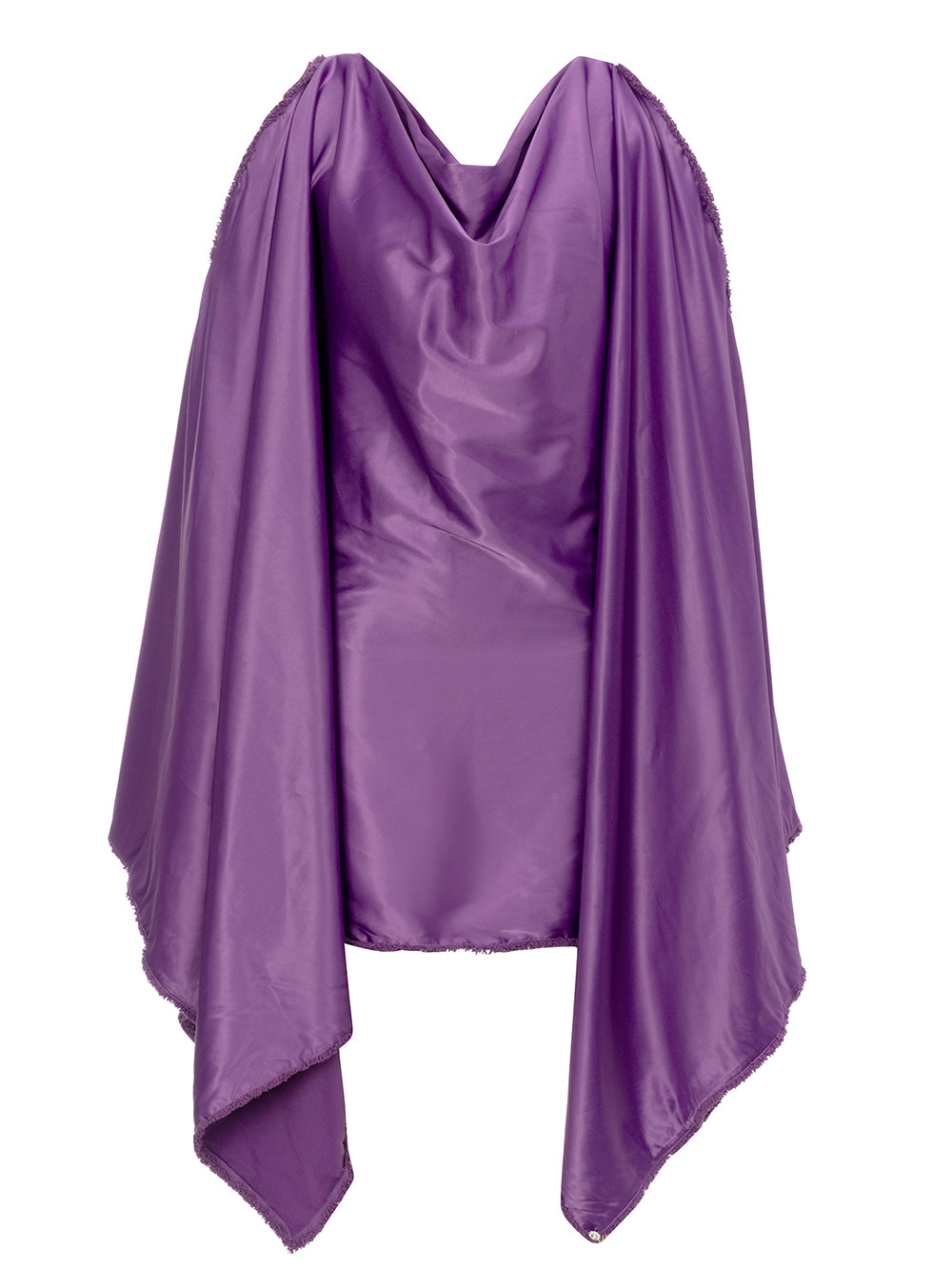 Purple Shawl Mini Dress