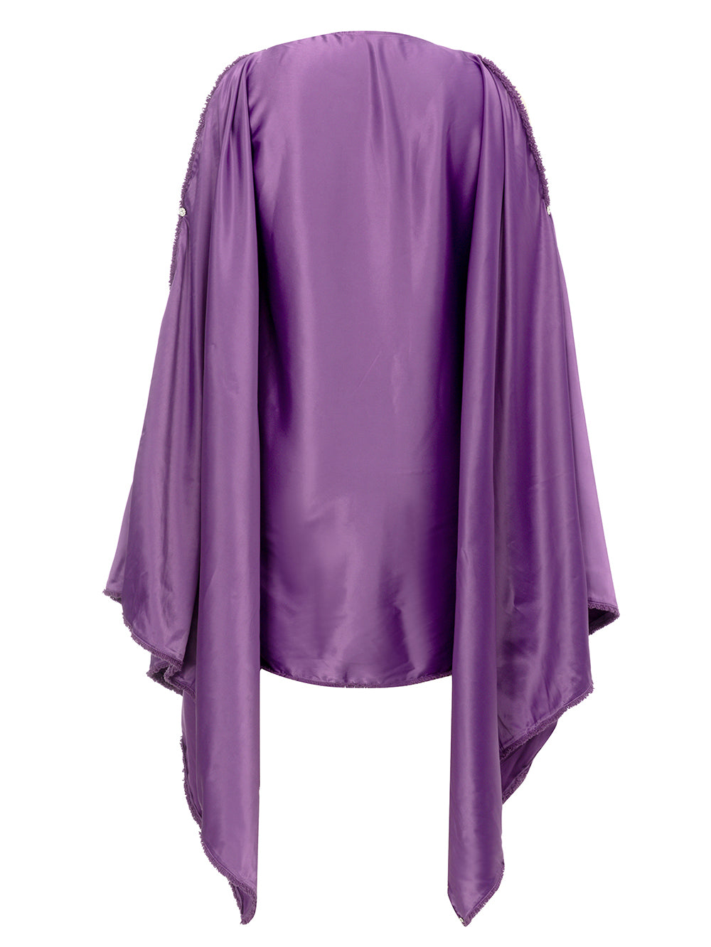 Purple Shawl Mini Dress