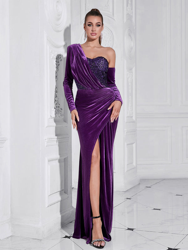 Purple Bodycon Dress HB10226