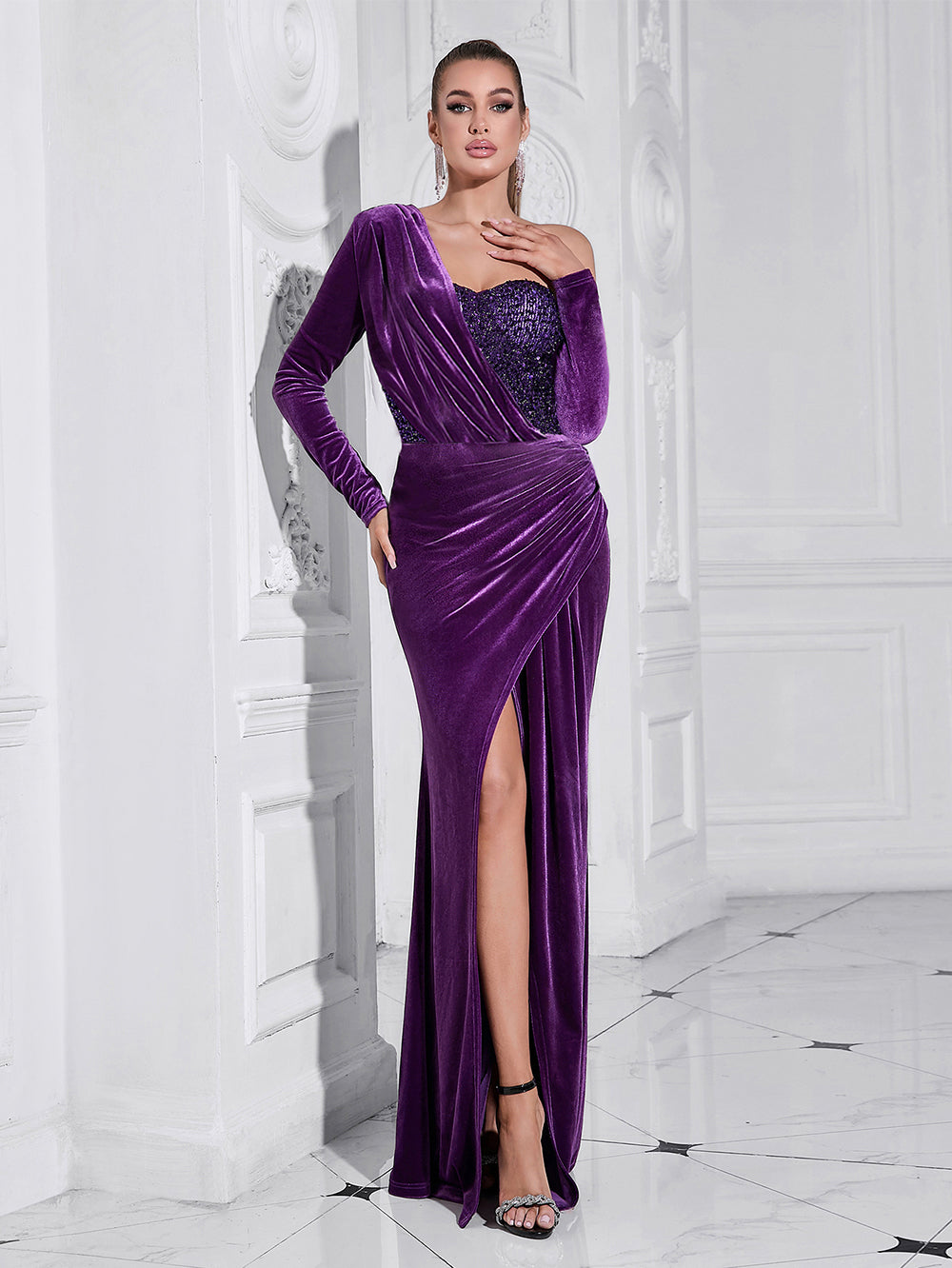 Purple Bodycon Dress HB10226