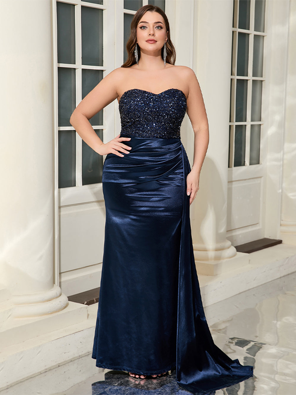 Dark Blue Bodycon Dress HB10232