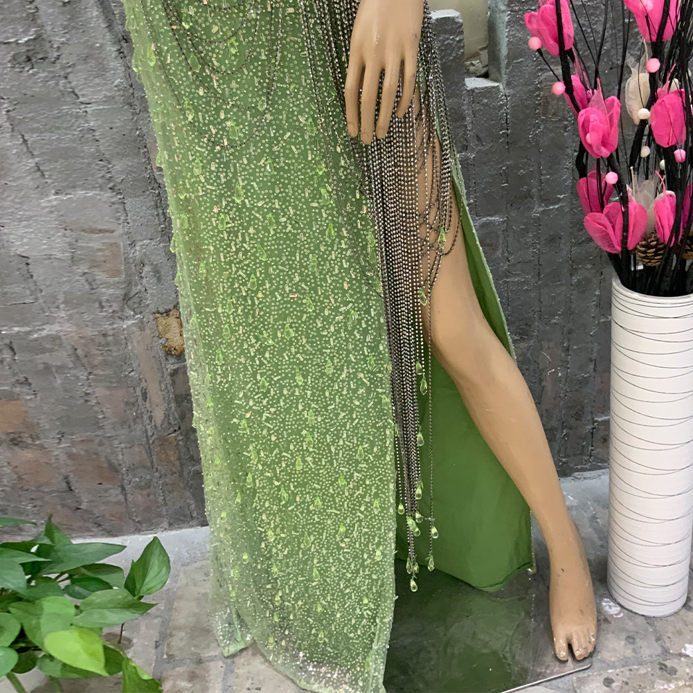 Green Bodycon Dress HT10510