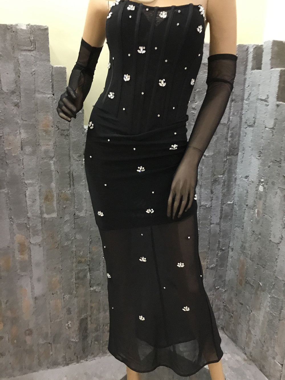 Black Bodycon Dress HT1130