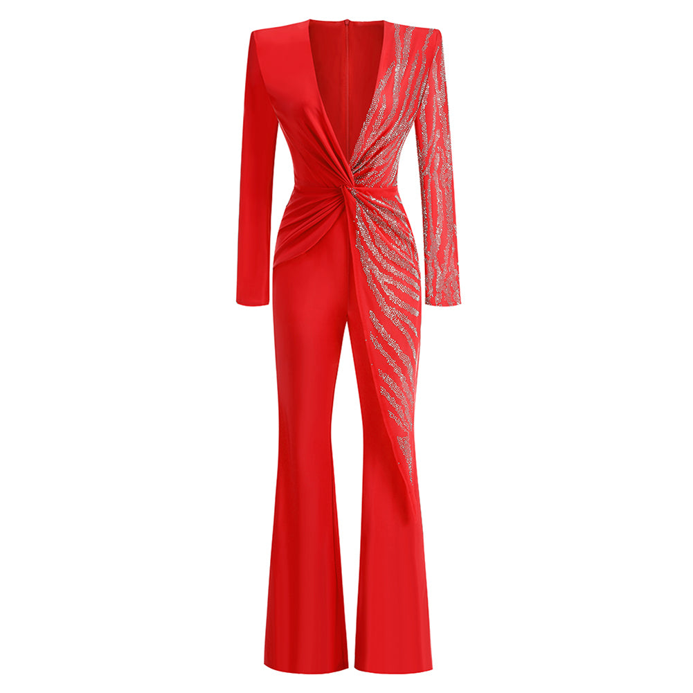 Red Jumpsuit KLYF1105