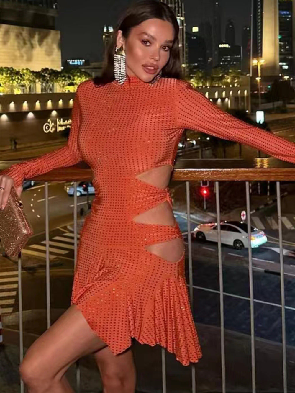 Orange Dress KLYF1214