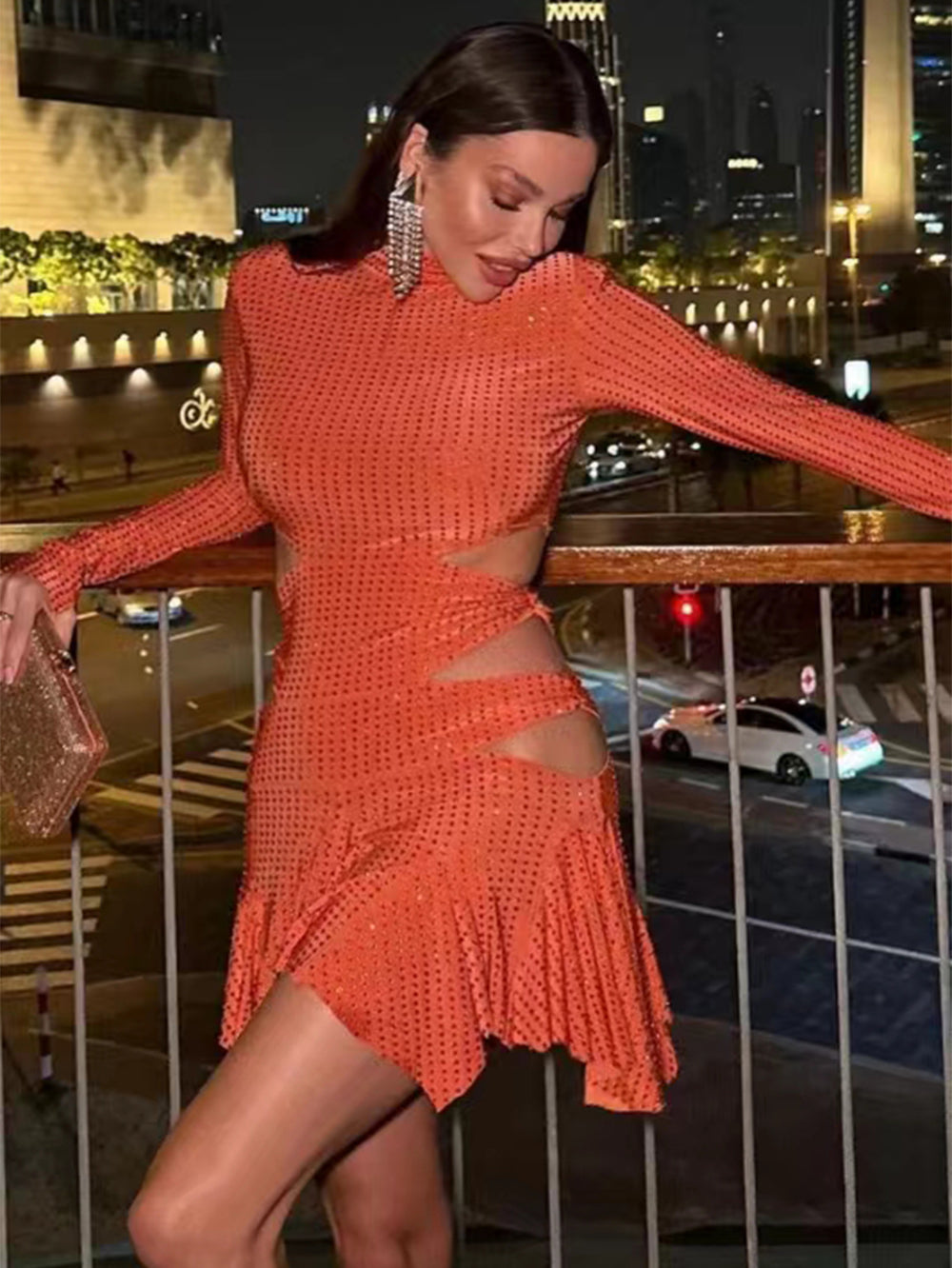 Orange Dress KLYF1214