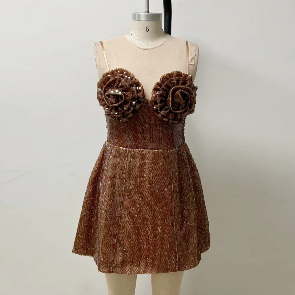 Dark Brown Dress KLYF1226