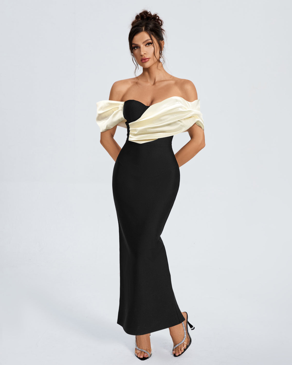 Elegant Off Shoulder Bandage Evening Dress