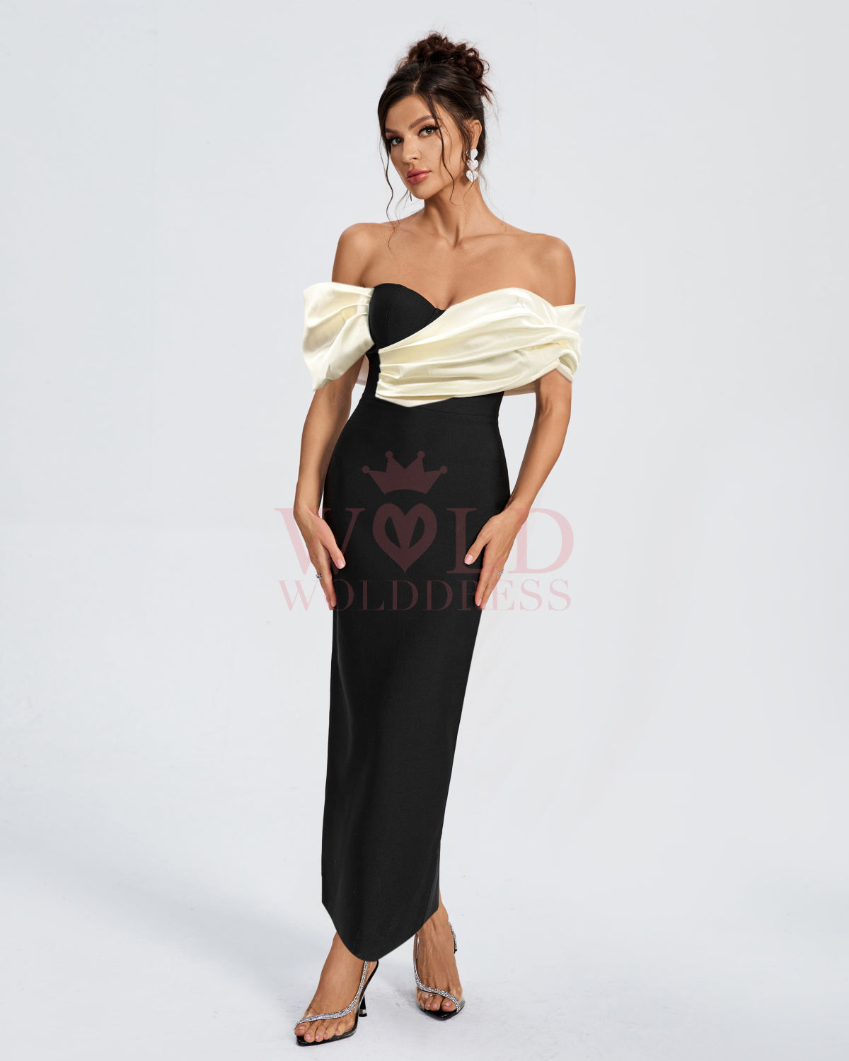 Elegant Off Shoulder Bandage Evening Dress