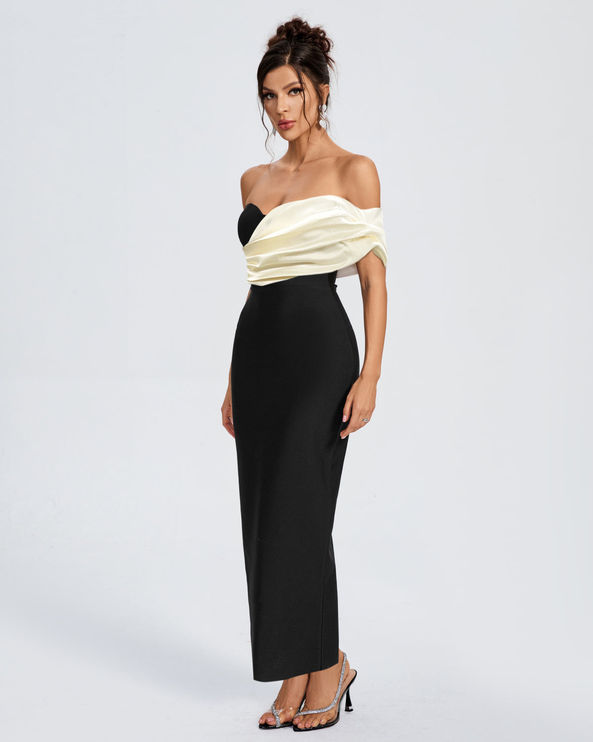 Elegant Off Shoulder Bandage Evening Dress