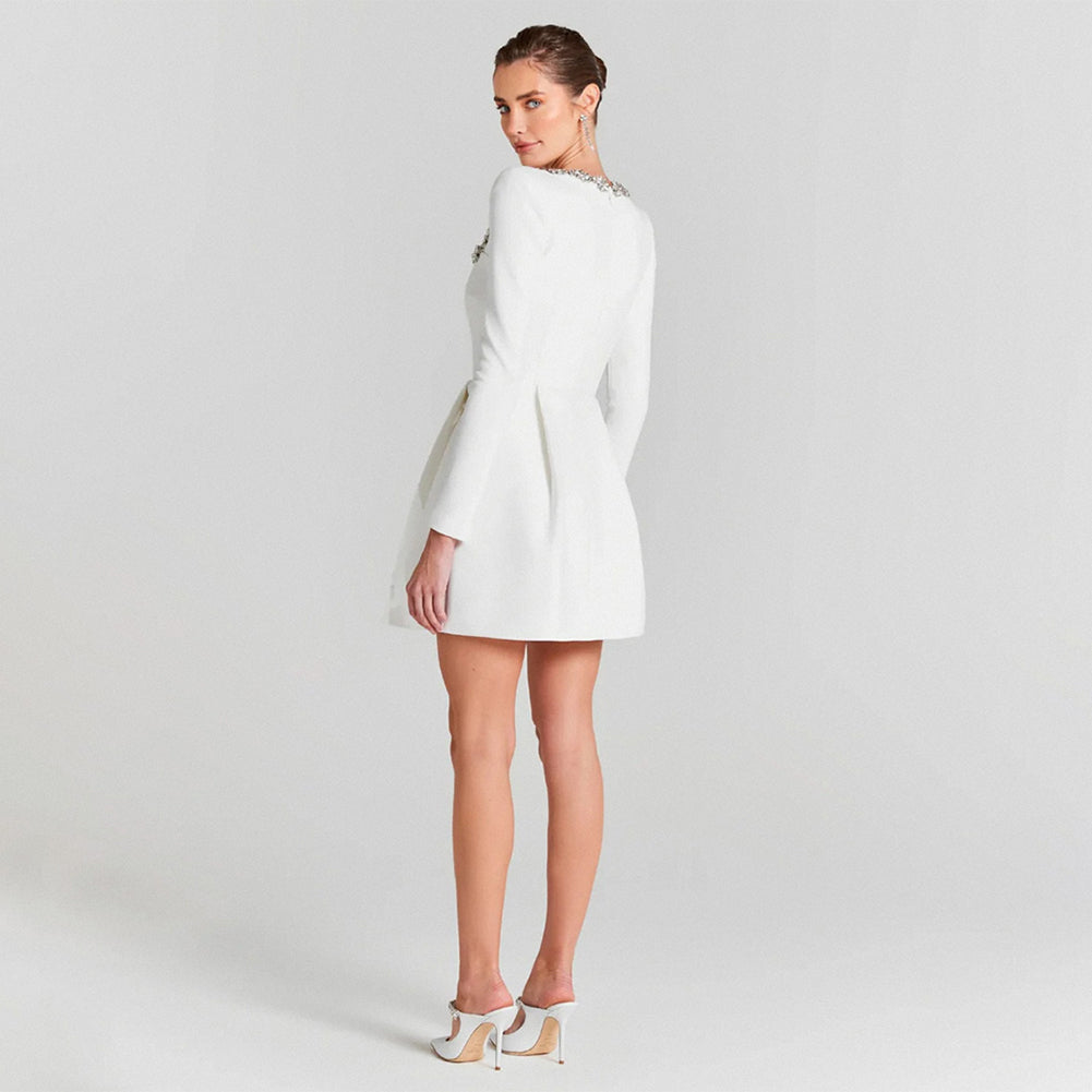 White A-Line Mini Dress