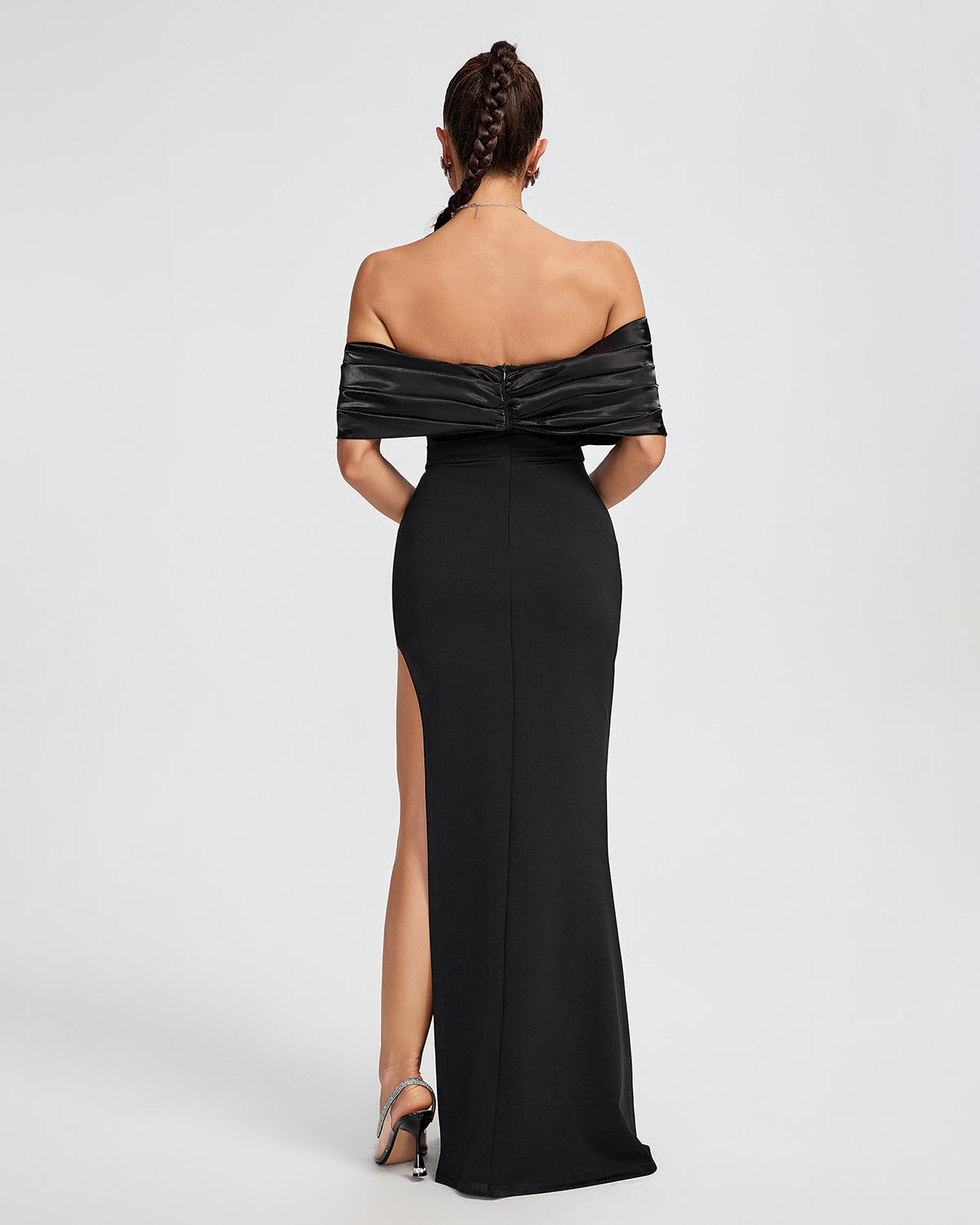 Off Shoulder Elegant Maxi Bandage Dress